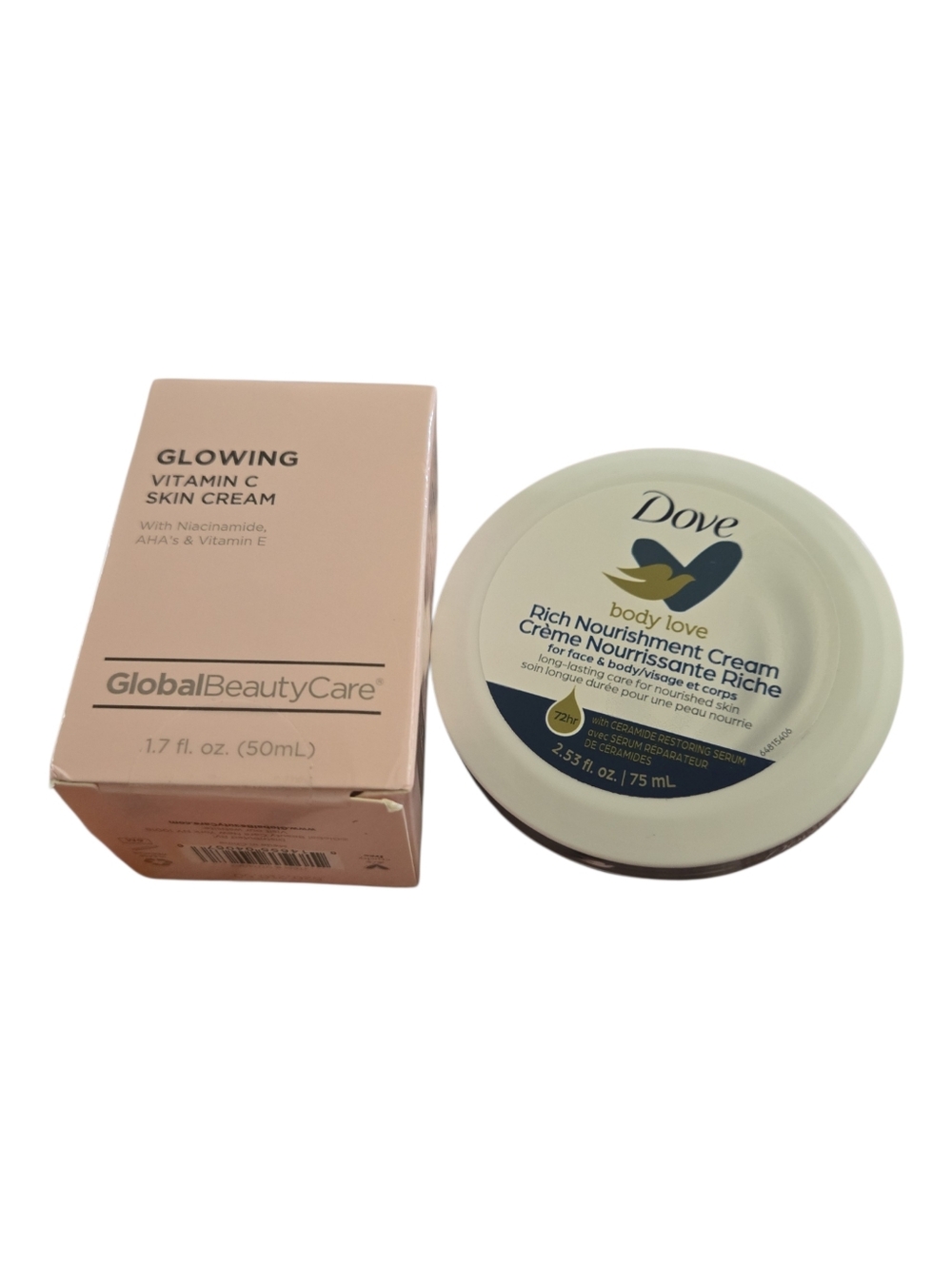 Hydrating Skincare Bundle | Vitamin C Glow Cream & Dove Body Love Moisturizer